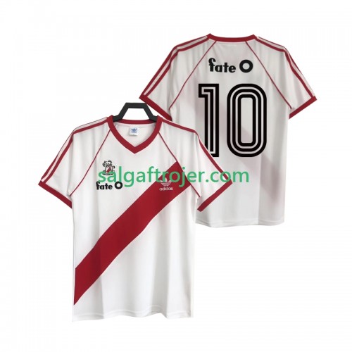 CA River Plate 10 Fodboldtrøjer Retro Hjemmebanesæt 1986 Kort ærmer CA River Plate 10 Fodboldtrøjer Retro Hjemmebanesæt 1986 Kort ærmer